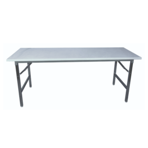 โต๊ะพับหน้าเหล็กเหลี่ยม