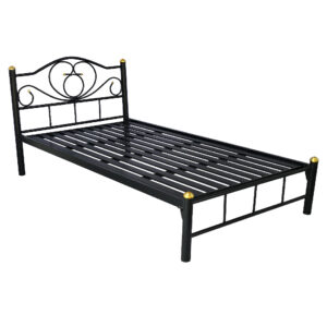 เตียงเหล็กโลตัส 3.5 ฟุต พื้นเหล็ก ราง C